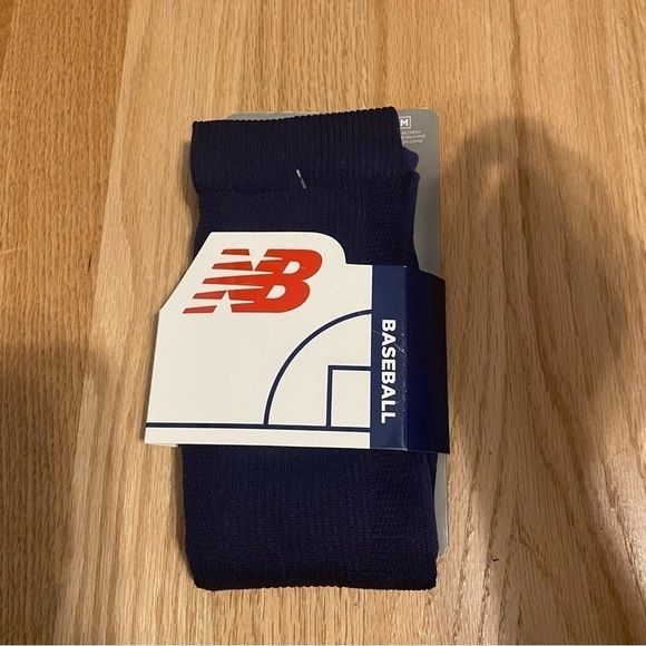 New Balance Navy Blue Baseball Socks Medium NEW - Picture 2 of 3